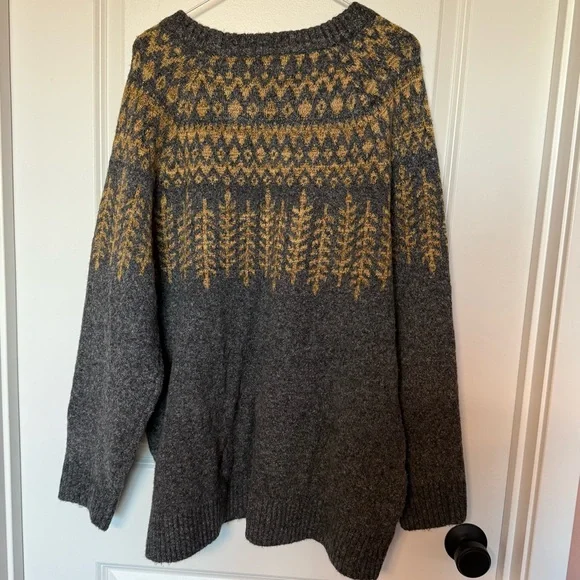 Torrid Gray and Gold Knit Sweater - Picture 4 of 6